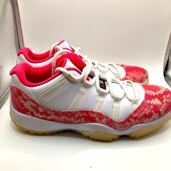 RARE Air Jordan 11 XI Retro Low Pink Snake Skin AUTHENTIC  womens size 11 - Picture 11 of 13